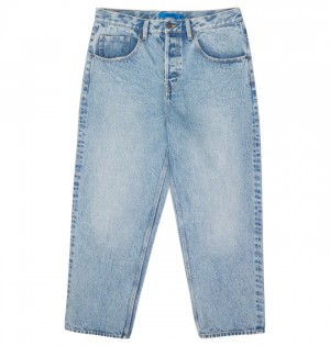 Spodnie DC Shoes Worker Indigo Vintage Wash Baggy Fit Jeans Męskie Indygo Niebieskie | 63BNGKVEI