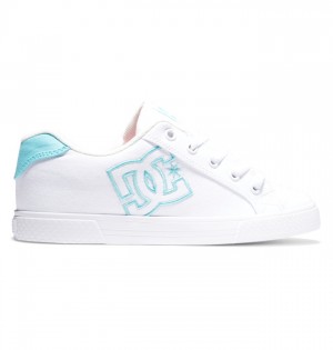 Trampki DC Shoes Chelsea Damskie Białe Niebieskie | 79TMONLUY