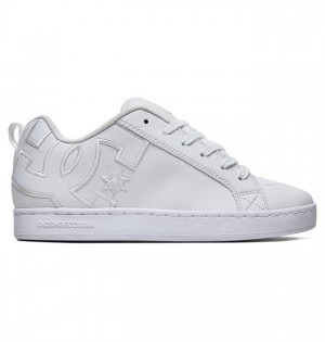 Trampki DC Shoes Court Graffik Damskie Białe Białe Białe | 34FCMUVID