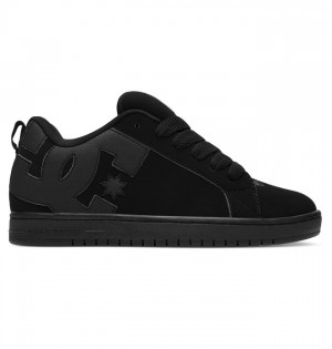 Trampki DC Shoes Court Graffik Męskie Czarne Czarne Czarne | 18XJITGDW