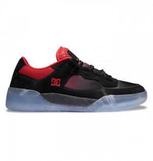 Trampki DC Shoes DC Metric Skate Męskie Czarne Czerwone | 02YZMUISV