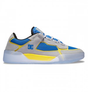 Trampki DC Shoes Hongo x DC Metric Męskie Szare Niebieskie Żółte | 68VBEIDHO