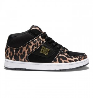 Trampki DC Shoes Manteca 4 MID Mid-Top Damskie Panterka | 74XZCJAIR