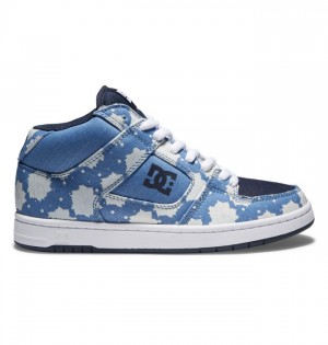 Trampki DC Shoes Manteca 4 MID Mid-Top Damskie Ciemny Niebieskie | 86WLSHPYM