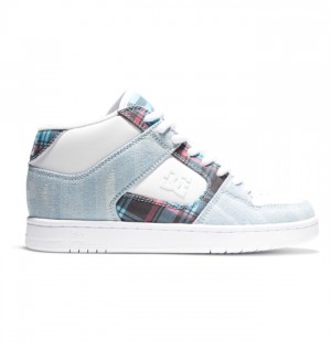 Trampki DC Shoes Manteca 4 MID Mid-Top Damskie Białe | 41DZCFWAG