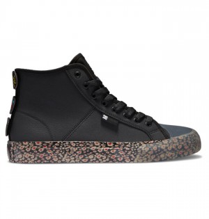 Trampki DC Shoes Manual HI High-Top Evan Smith Męskie Czarne Czarne Czerwone | 05CTWLBVE