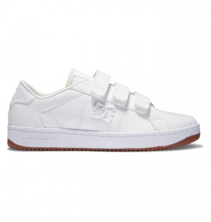 Trampki DC Shoes Striker Męskie Białe Białe | 08FAEUMJB