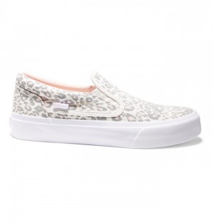 Trampki DC Shoes Trase Slip-On Platformie Damskie Szare Różowe | 16CGXLBUA