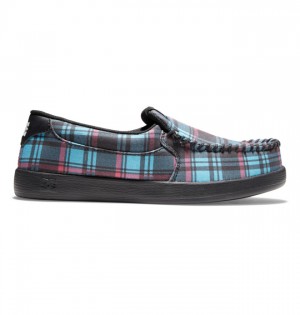 Trampki DC Shoes Villain Slip On Damskie Niebieskie | 89PBVHEYO
